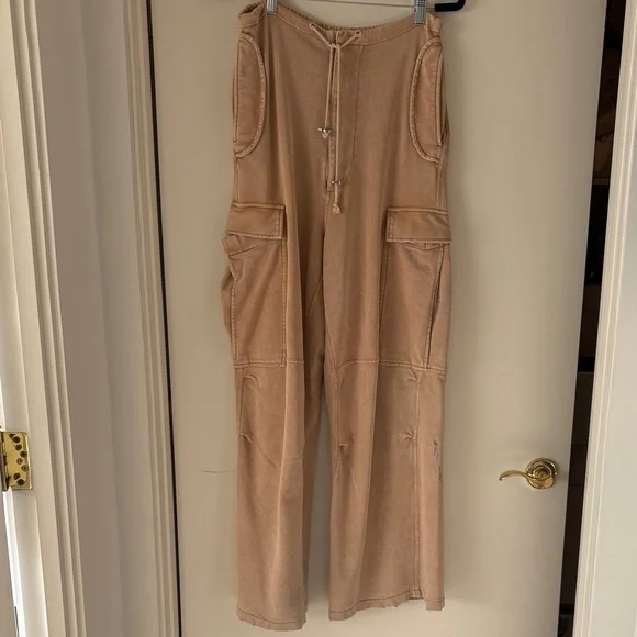 Acne Wide Leg Tan Pants